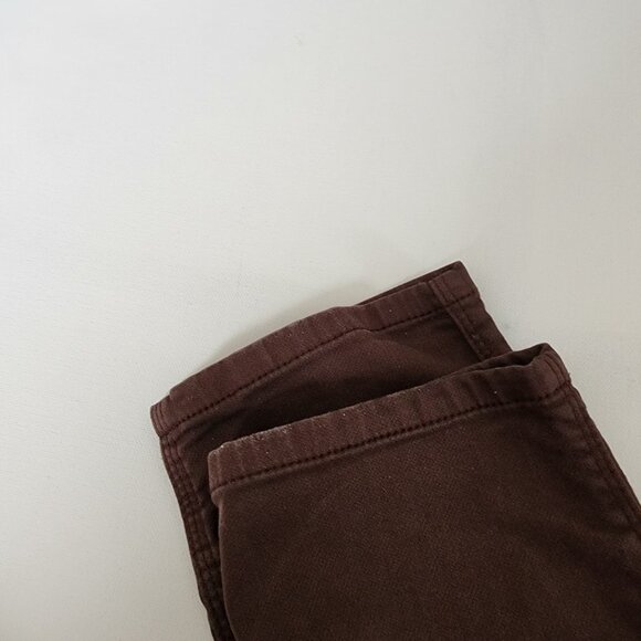 DU/ER Orange Brown Sateen Stretch Mid Rise N2X Slim Fit Pants - Picture 10 of 10